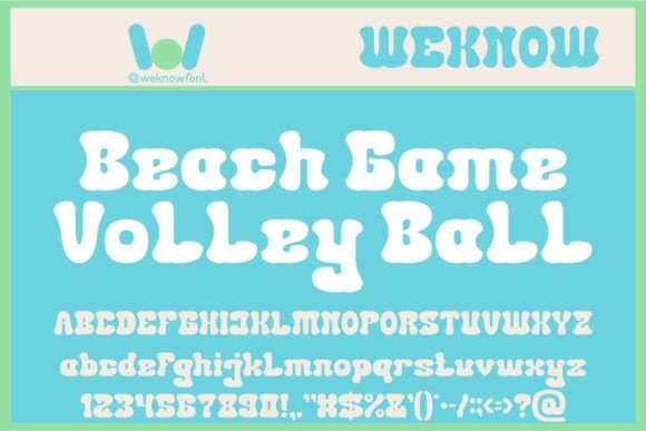 Beach Game: A Font That Captures Summer Energy
