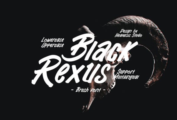 Black Rexus: The Brush Italic Font for Bold Statements