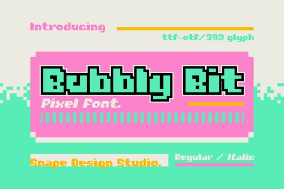 Bubbly Bit: Capturing Retro Charm in Your Modern Designs