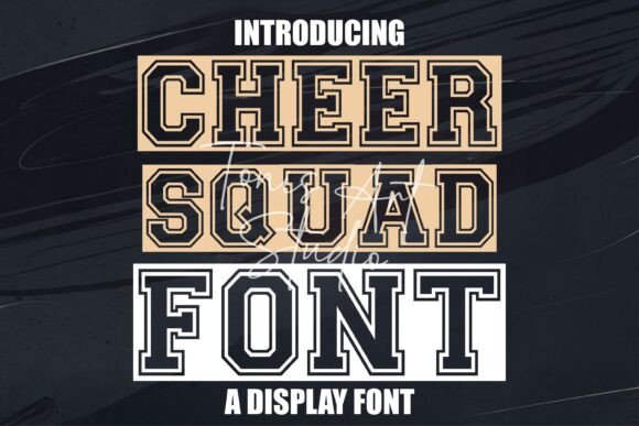 Cheer Squad Font: The Ultimate Varsity Typeface for High-Energy Designs