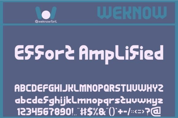 Effort Amplified: A Typeface for Modern, High-Impact Projects