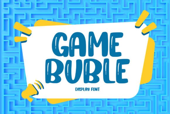 Game Buble: The Playful Typeface for Bold, Fun Projects
