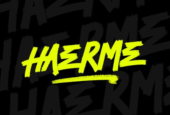 HAERME: The All-Capital Brush Font with Handmade Soul