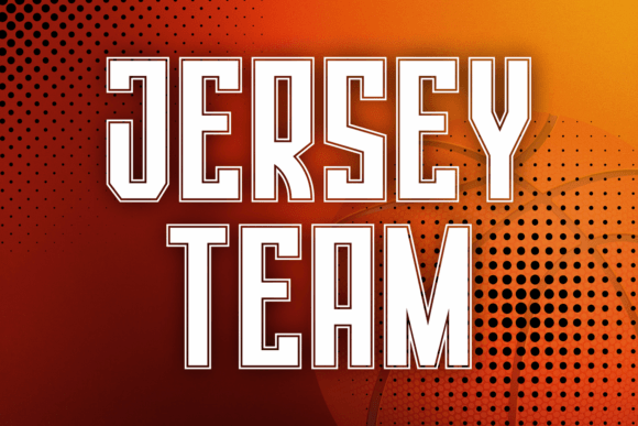 Jersey Team: A Typeface That Scores Big for Bold Designs
