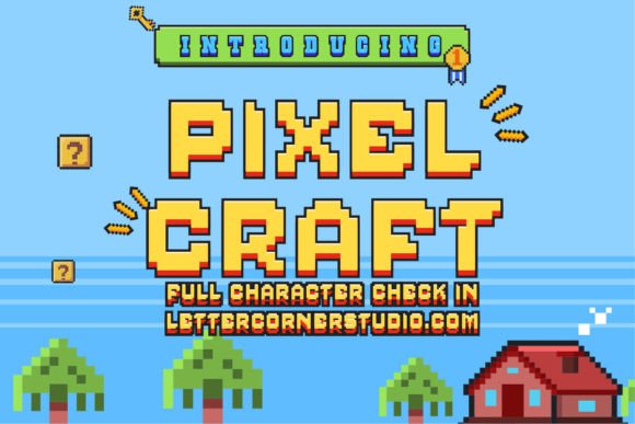 Pixelcraft: The Retro Font That Makes Designs Pop
