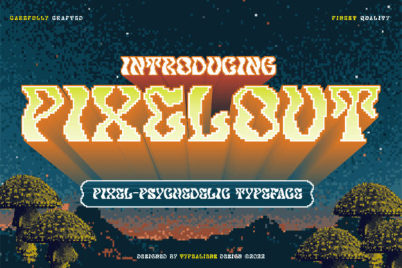 Pixelout: Where Bold Serifs Meet Retro Gaming Vibes