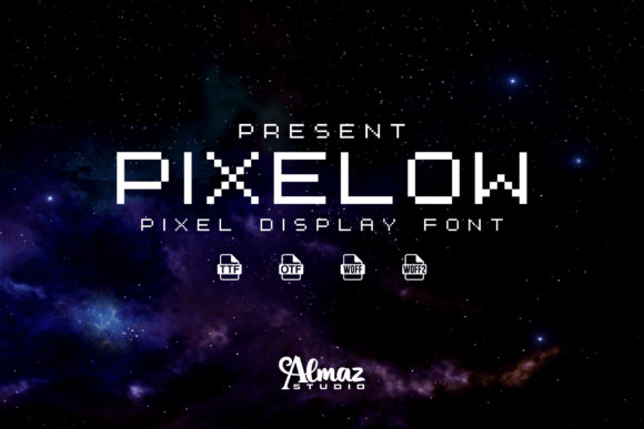 Pixelow: A Vintage Pixel Typeface for Modern Creative Projects