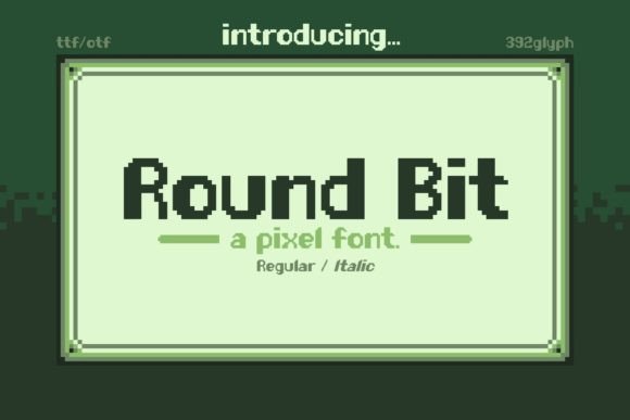 Round Bit: A Pixel Font for Retro Branding and Design