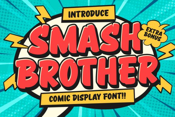 Smash Brother: The Comic Display Font for Epic Projects