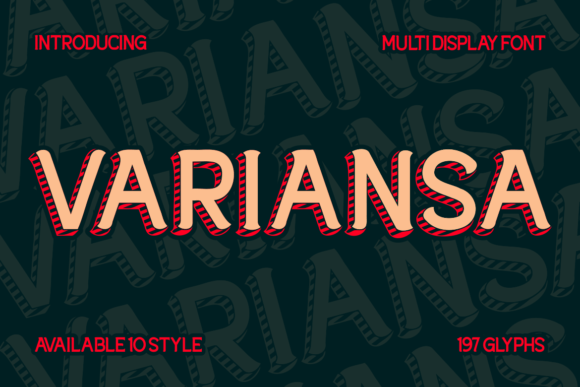 Variansa: The Multi-Style Font for Bold Visual Branding