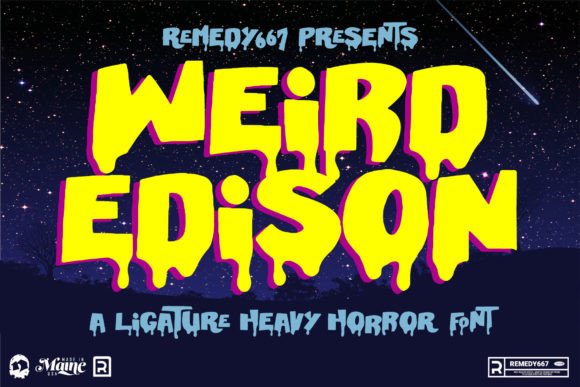 Weird Edison: A Spooky Font for Unforgettable Designs