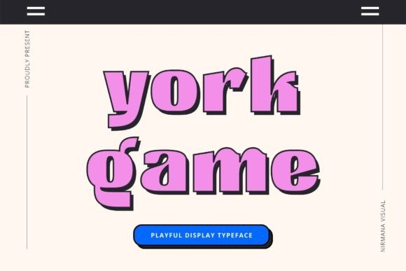 York Game: A Clean, Modern Font for Bold Branding